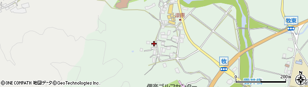 滋賀県甲賀市信楽町牧1238周辺の地図