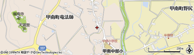 滋賀県甲賀市甲南町竜法師1083周辺の地図