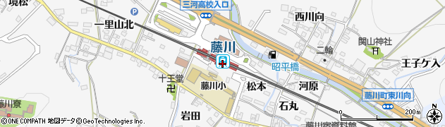 藤川駅周辺の地図
