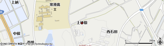 愛知県常滑市金山（上砂原）周辺の地図