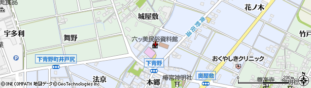 愛知県岡崎市下青野町天神61周辺の地図