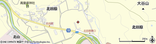 兵庫県川辺郡猪名川町北田原長竿周辺の地図