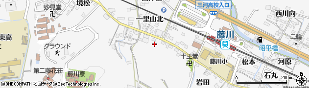 愛知県岡崎市藤川町一里山南3周辺の地図