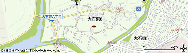滋賀県大津市大石東6丁目周辺の地図