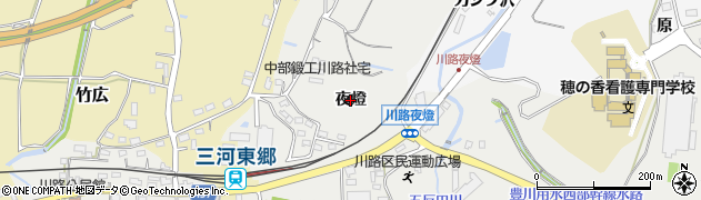 愛知県新城市川路（夜燈）周辺の地図