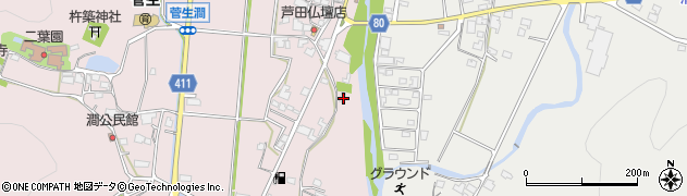 兵庫県姫路市夢前町菅生澗484周辺の地図