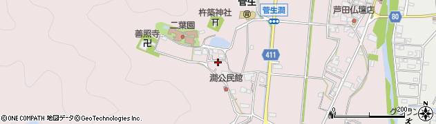 兵庫県姫路市夢前町菅生澗627周辺の地図