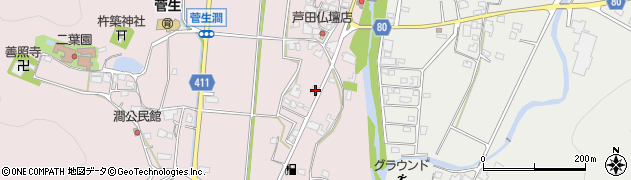 兵庫県姫路市夢前町菅生澗505周辺の地図