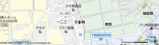 愛知県岡崎市高橋町（宇多利）周辺の地図