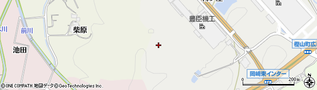 愛知県岡崎市樫山町（海老作）周辺の地図