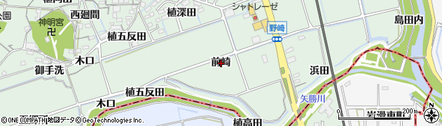 愛知県阿久比町（知多郡）植大（前崎）周辺の地図