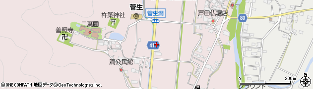 兵庫県姫路市夢前町菅生澗560周辺の地図
