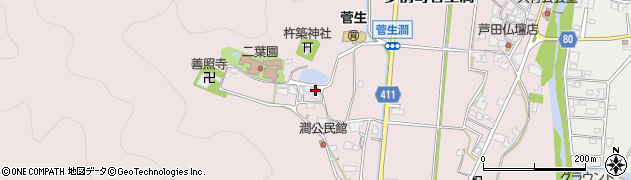 兵庫県姫路市夢前町菅生澗625周辺の地図