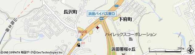 浜田神在坂簡易郵便局周辺の地図