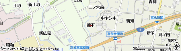 愛知県新城市富永（藪下）周辺の地図