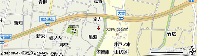 愛知県新城市富永（イノキ田）周辺の地図