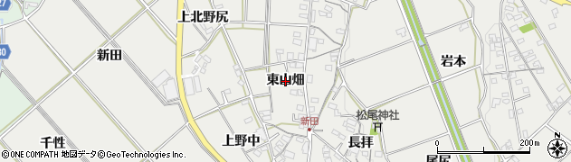 愛知県岡崎市竜泉寺町（東山畑）周辺の地図
