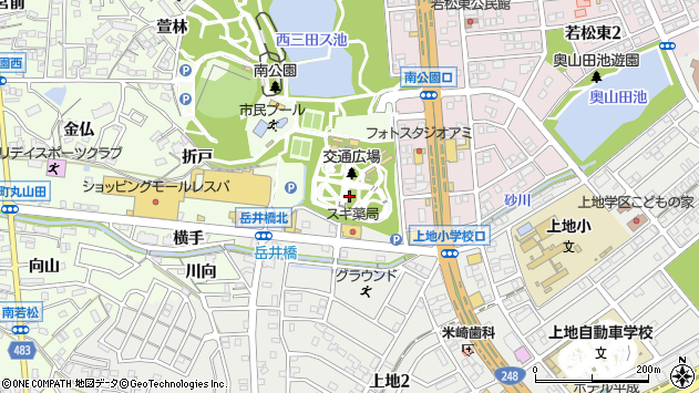 〒444-0826 愛知県岡崎市若松町の地図