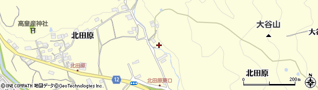 兵庫県猪名川町（川辺郡）北田原（谷口）周辺の地図