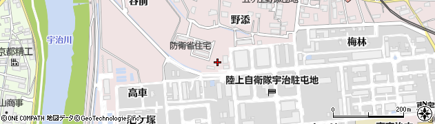 京都府宇治市五ケ庄（居場道）周辺の地図