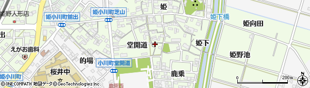 愛知県安城市姫小川町姫114周辺の地図