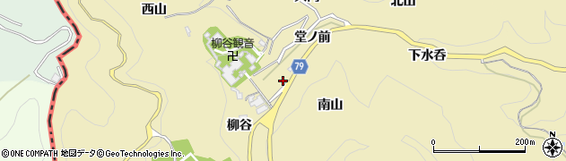 京都府長岡京市浄土谷柳谷周辺の地図