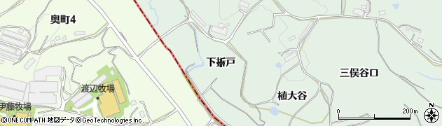 愛知県阿久比町（知多郡）植大（下折戸）周辺の地図