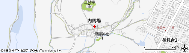 兵庫県川辺郡猪名川町内馬場垣内周辺の地図