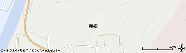 兵庫県上郡町（赤穂郡）赤松周辺の地図