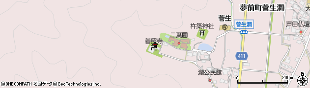 兵庫県姫路市夢前町菅生澗660周辺の地図