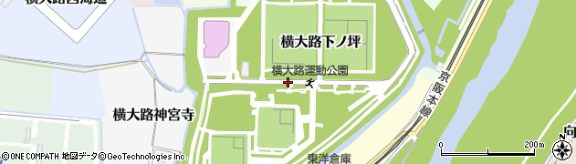 京都府京都市伏見区横大路下ノ坪周辺の地図