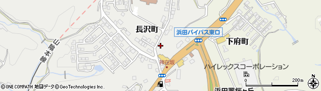 島根県浜田市長沢町332周辺の地図