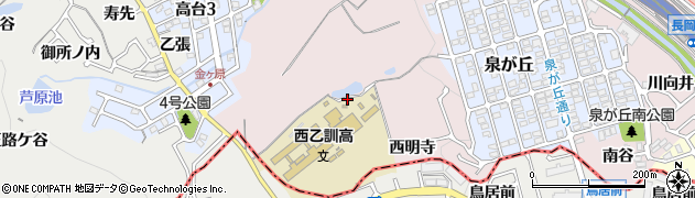 京都府長岡京市下海印寺（西明寺）周辺の地図