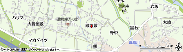 愛知県岡崎市牧平町（殿屋敷）周辺の地図