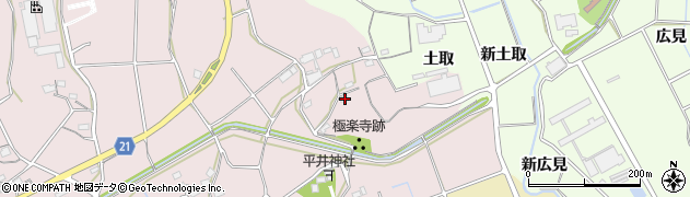 愛知県新城市上平井171周辺の地図