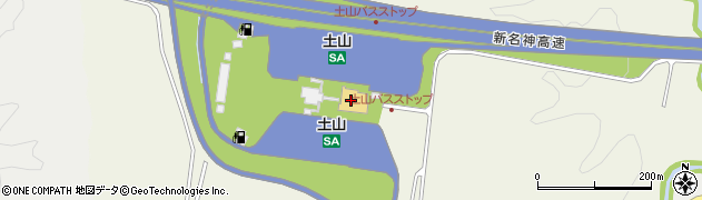 土山　サービスエリア周辺の地図