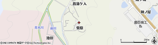 愛知県岡崎市下衣文町（柴原）周辺の地図