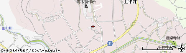 愛知県新城市上平井597周辺の地図