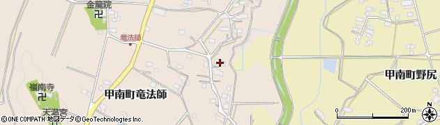 滋賀県甲賀市甲南町竜法師57周辺の地図