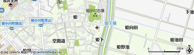 愛知県安城市姫小川町姫26周辺の地図