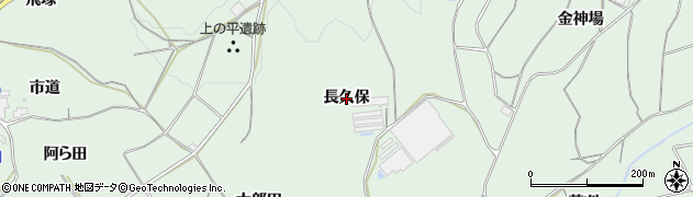 愛知県新城市有海（長久保）周辺の地図