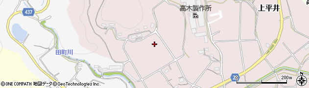 愛知県新城市上平井（大谷前）周辺の地図