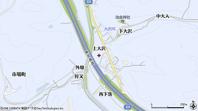 〒444-3501 愛知県岡崎市池金町の地図