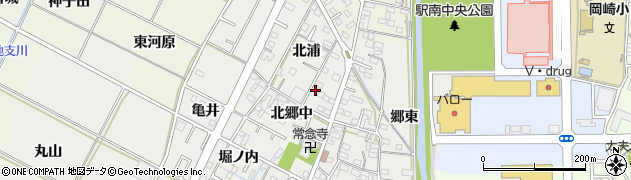愛知県岡崎市野畑町北浦18周辺の地図