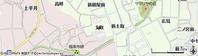 愛知県新城市矢部（土取）周辺の地図
