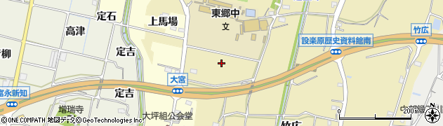 愛知県新城市竹広（馬場）周辺の地図