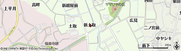 愛知県新城市矢部（新土取）周辺の地図