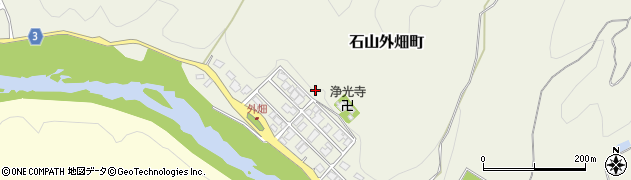 滋賀県大津市石山外畑町周辺の地図