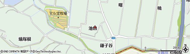 愛知県阿久比町（知多郡）植大（池田）周辺の地図