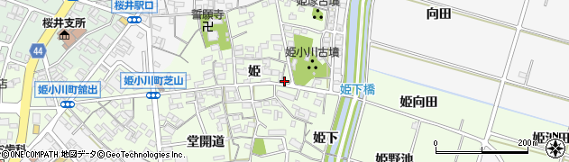 愛知県安城市姫小川町姫30周辺の地図
